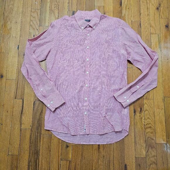 Men's Suitsupply Slim FitShirt Cotton Linen Sz 38 15